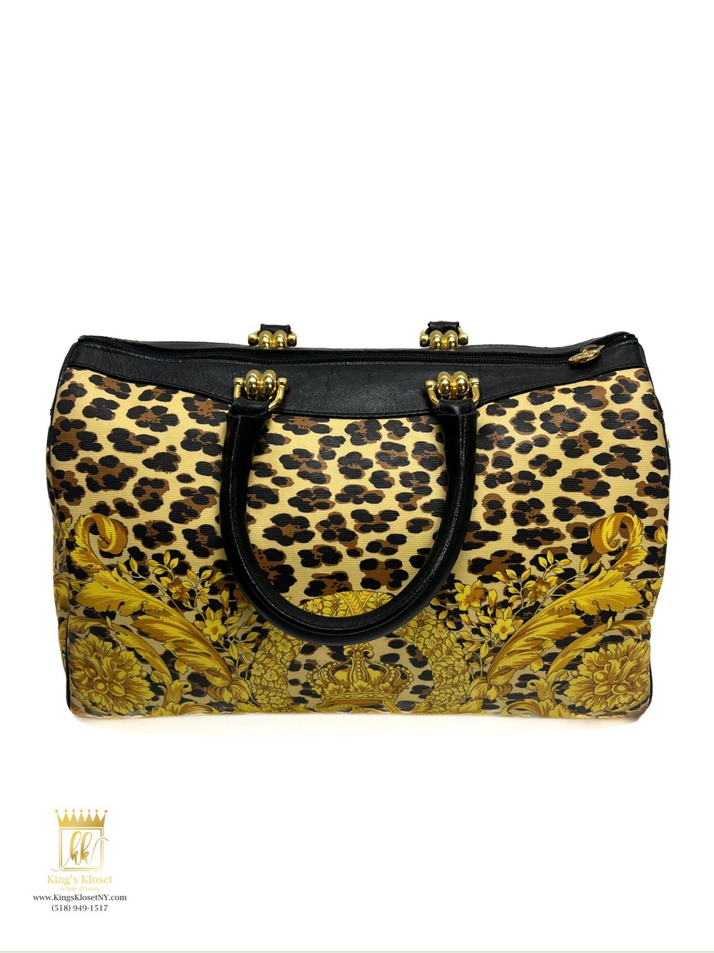 Gianni Versace sunburst Boston bag